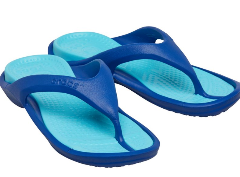 jean flip flops